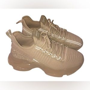 NEW Steve Madden Women’s Maxima Blush Multi Shimmer Sneakers Size 8.5